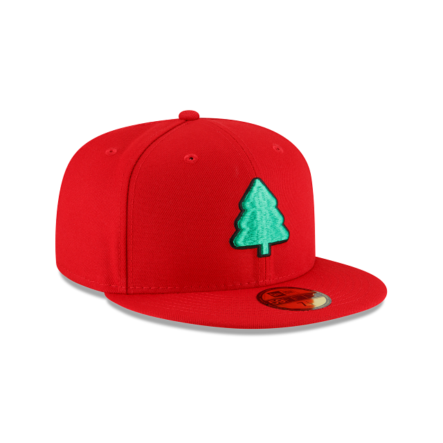 New Era Red Christmas Tree 2022 59FIFTY Fitted Hat | Xmas Cap