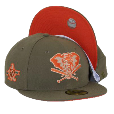 New Era Oakland Athletics Stomper Dark Brown/Orange 30th Anniversary 59FIFTY Fitted Hat