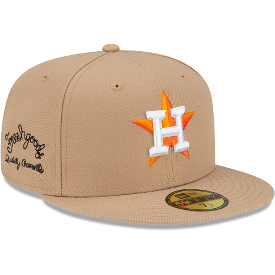 New Era Joe Freshgoods X Houston Astros Camel 2022 59FIFTY Fitted Hat
