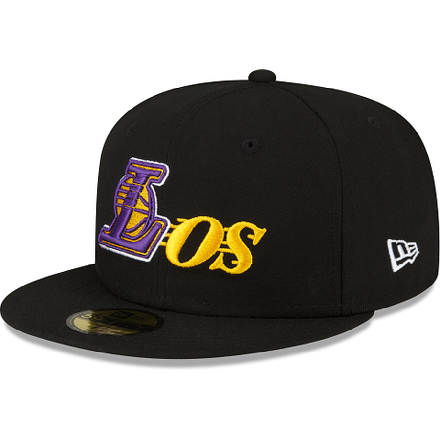 New Era Born x Raised Los Angeles Lakers Black 59FIFTY Fitted Hat