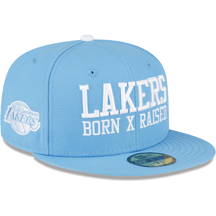 New Era Born x Raised Los Angeles Lakers Wordmark 2022 59FIFTY Fitted Hat