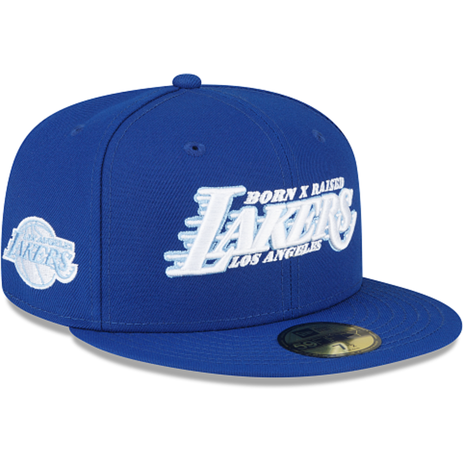New Era Born x Raised Los Angeles Lakers Logo 2022 59FIFTY Fitted Hat