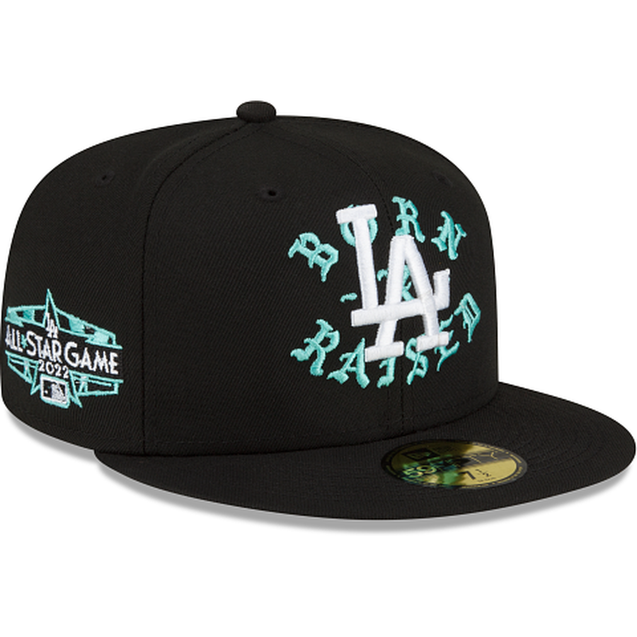 New Era  Born X Raised Los Angeles Dodgers All-Star Game Black 2022 59FIFTY Fitted Hat