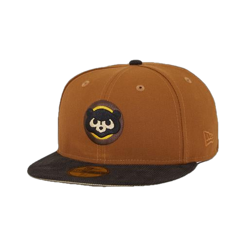 New Era x Eblens Chicago Cubs Toasted Peanut Brown/Black Corduroy Visor 1990 All-Star Game 59FIFTY Fitted Hat