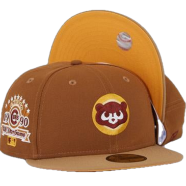 New Era x Eblens Chicago Cubs Toasted Peanut Brown/Gold 1990 All-Star Game 59FIFTY Fitted Hat