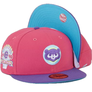 New Era x Eblens Chicago Cubs Beetroot/Grape 1990 All-Star Game 59FIFTY Fitted Hat