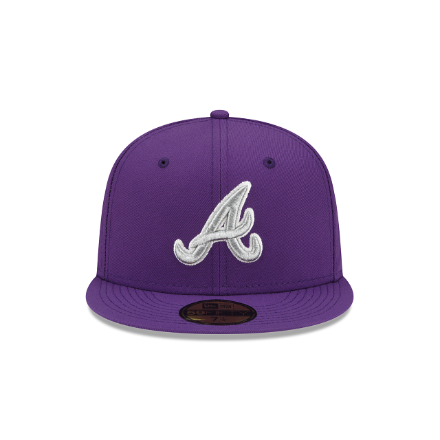 New Era  Purple Refresh Atlanta Braves 2022 59FIFTY Fitted Hat