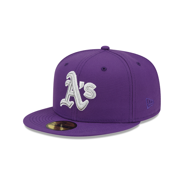 New Era  Purple Refresh Oakland Athletics 2022 59FIFTY Fitted Hat