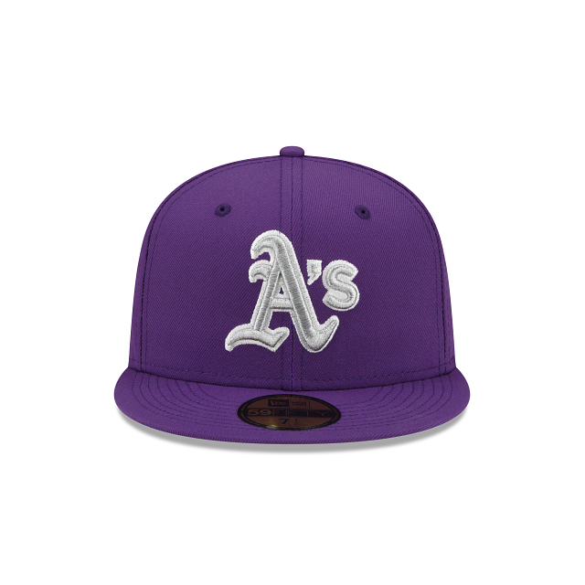 New Era  Purple Refresh Oakland Athletics 2022 59FIFTY Fitted Hat