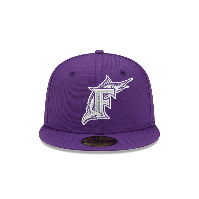 New Era  Purple Refresh Miami Marlins 2022 59FIFTY Fitted Hat