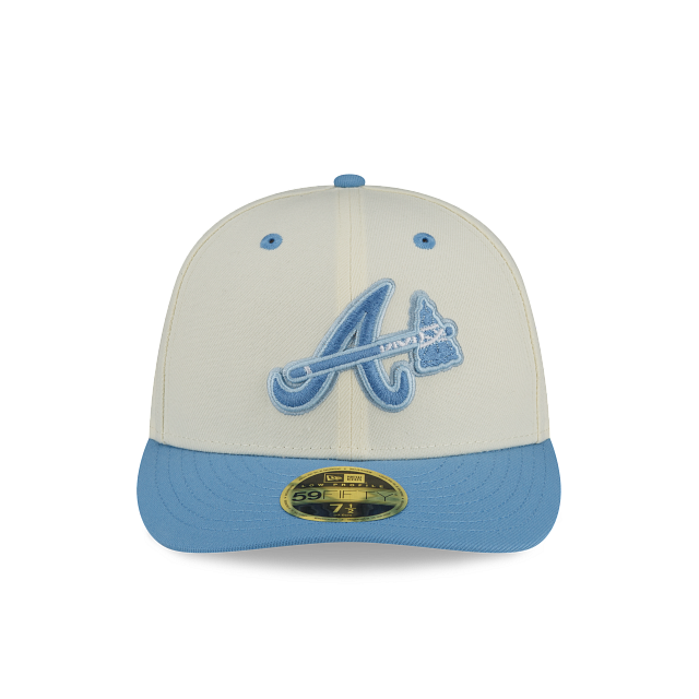 New Era Atlanta Braves Chrome Sky Low Profile 2022 59FIFTY Fitted Hat