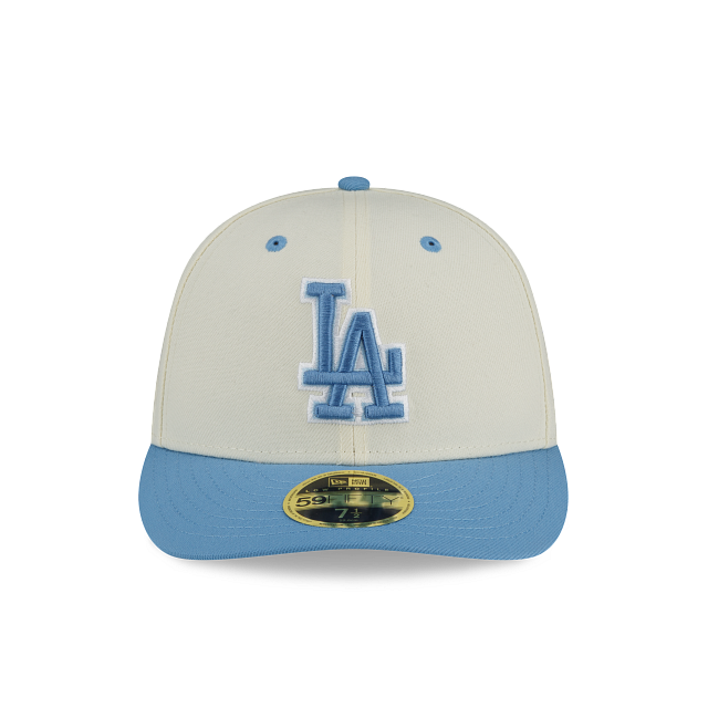 New Era Los Angeles Dodgers Chrome Sky Low Profile 2022 59FIFTY Fitted Hat