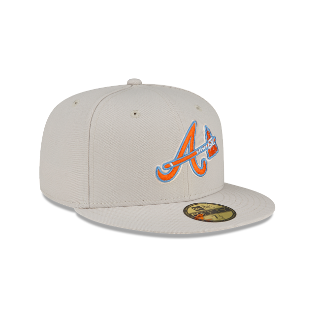 New Era  Atlanta Braves Stone Orange 2022 59FIFTY Fitted Hat