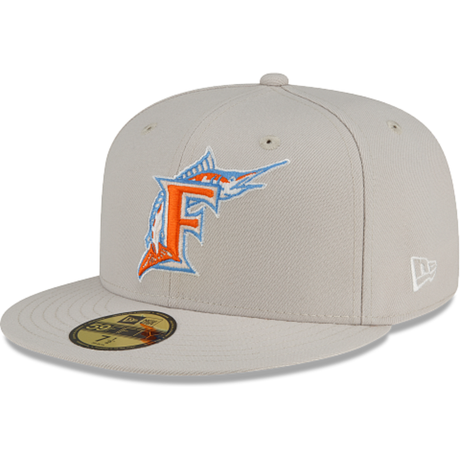New Era  Miami Marlins Stone Orange 2022 59FIFTY Fitted Hat