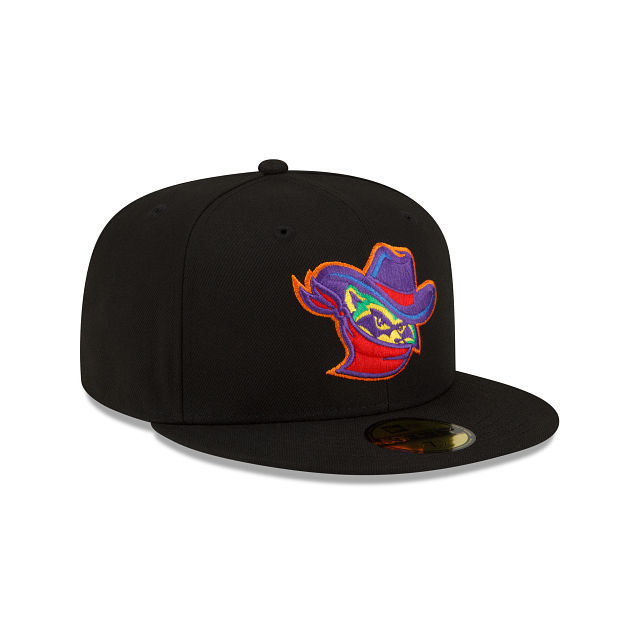New Era Quad Cities River Bandits Pitch Black 2022 59FIFTY Fitted Hat