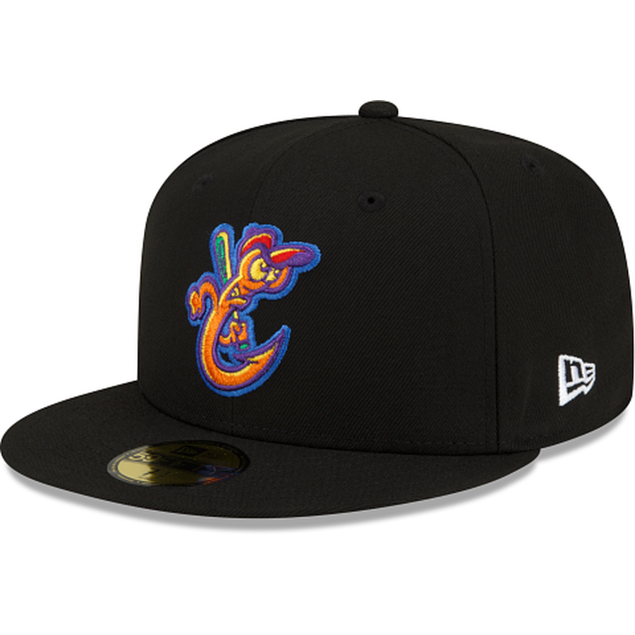New Era Corpus Christi Hooks Pitch Black 2022 59FIFTY Fitted Hat