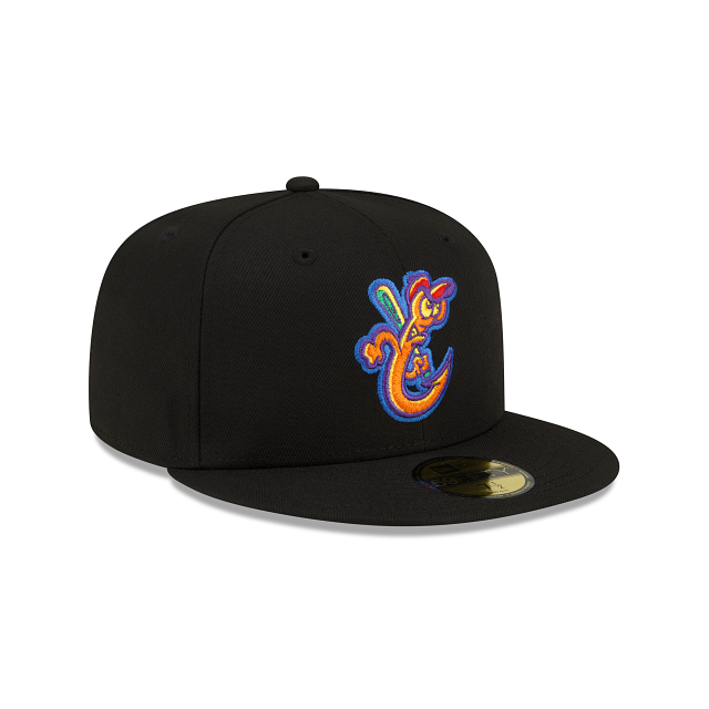 New Era  Corpus Christi Hooks Pitch Black 2022 59FIFTY Fitted Hat