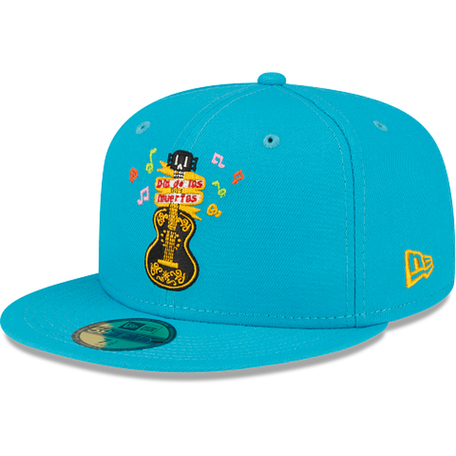 New Era Day of the Dead Guitar Blue 59FIFTY Fitted Hat