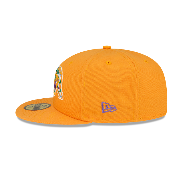 New Era Day of the Dead Bear Orange 59FIFTY Fitted Hat