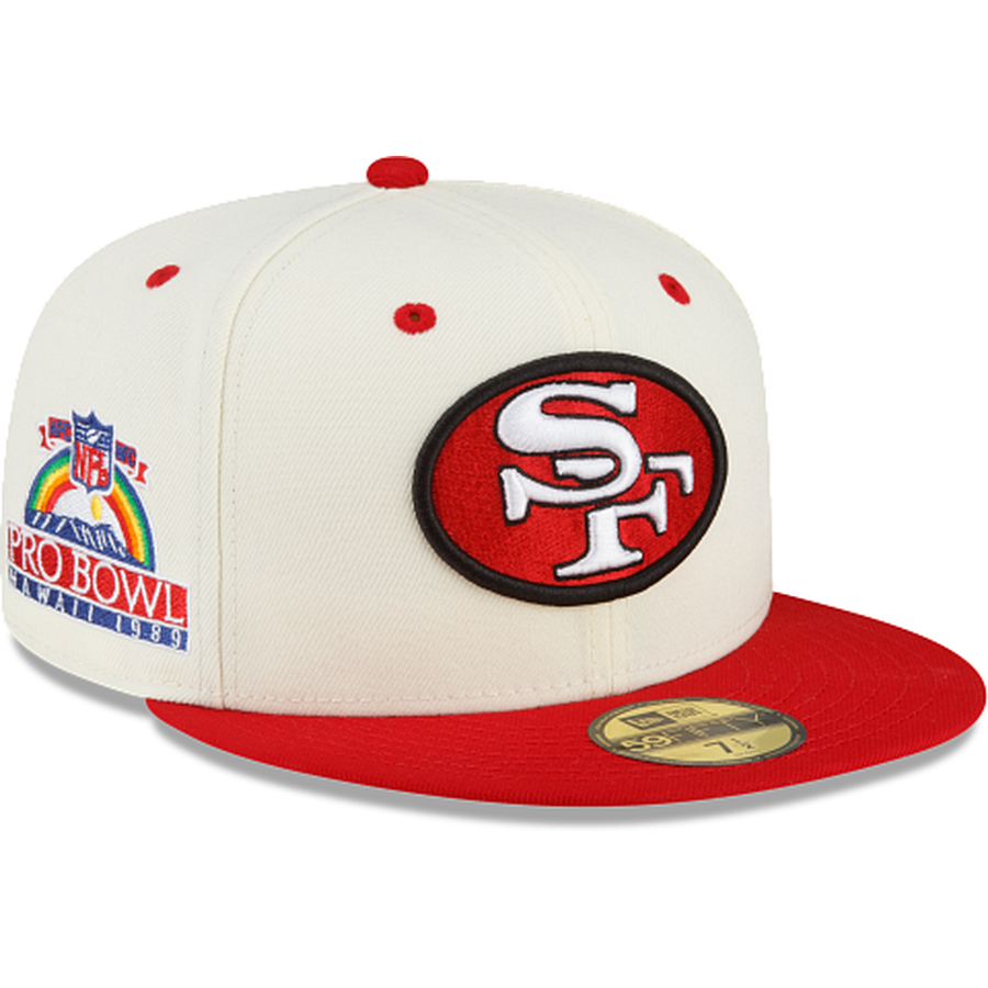New Era San Francisco 49ers Team NFL A FRAME 59fifty Fitted Hat 7 3/4