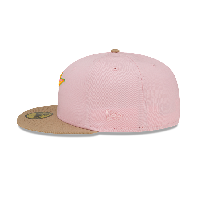 New Era Fayetteville Woodpeckers Sherbet 2022 59FIFTY Fitted Hat