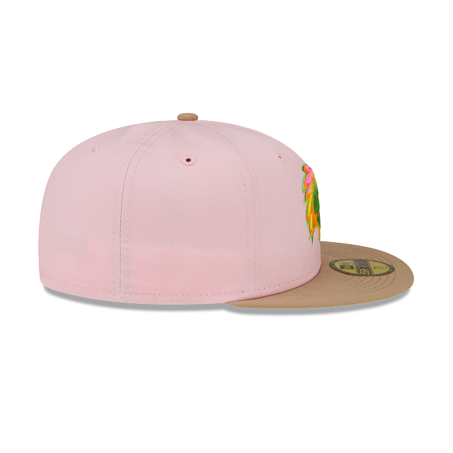 New Era Fayetteville Woodpeckers Sherbet 2022 59FIFTY Fitted Hat