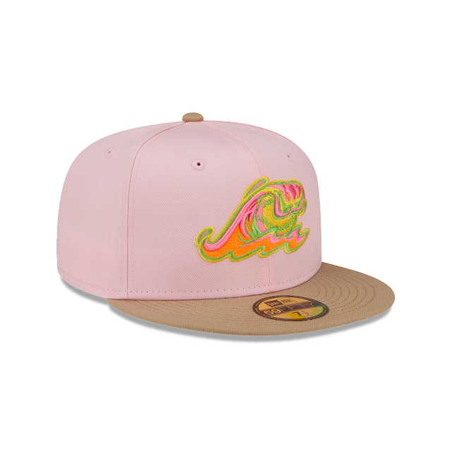 New Era West Michigan White Caps Sherbet 2022 59FIFTY Fitted Hat