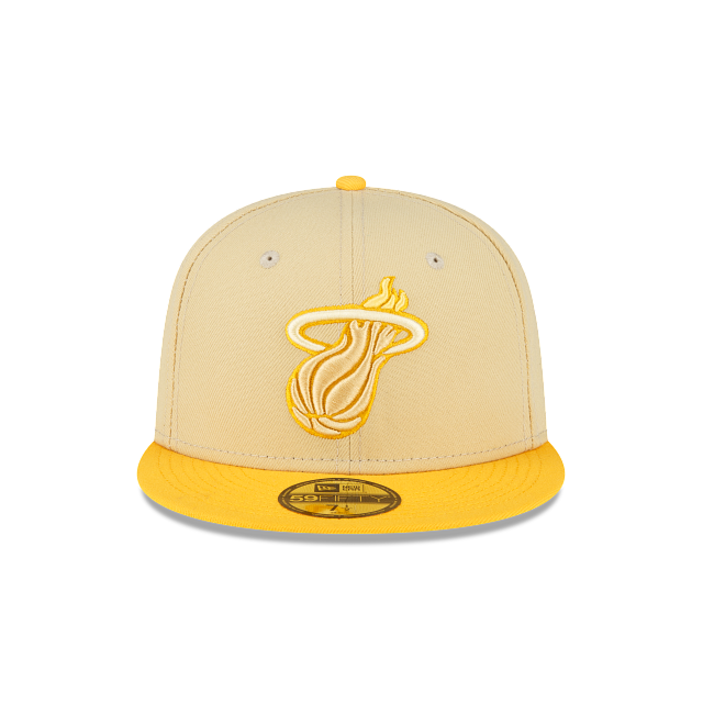 New Era Miami Heat Gold 2022 59FIFTY Fitted Hat