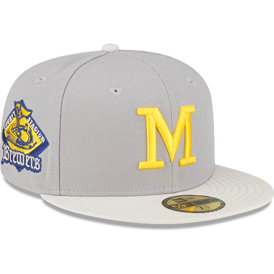 New Era Just Caps Drop 18 Milwaukee Brewers 59FIFTY Fitted Hat