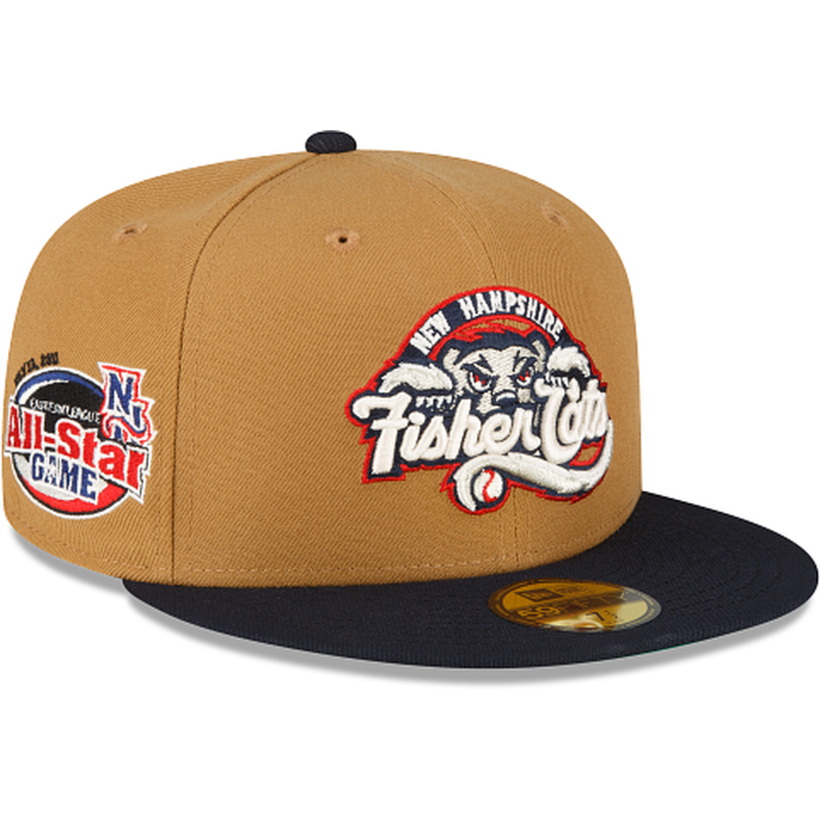 New Era New Hampshire Fisher Cats Wheat 2022 59FIFTY Fitted Hat