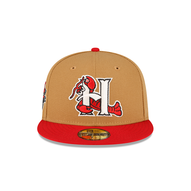 New Era Hickory Crawdads Wheat 2022 59FIFTY Fitted Hat