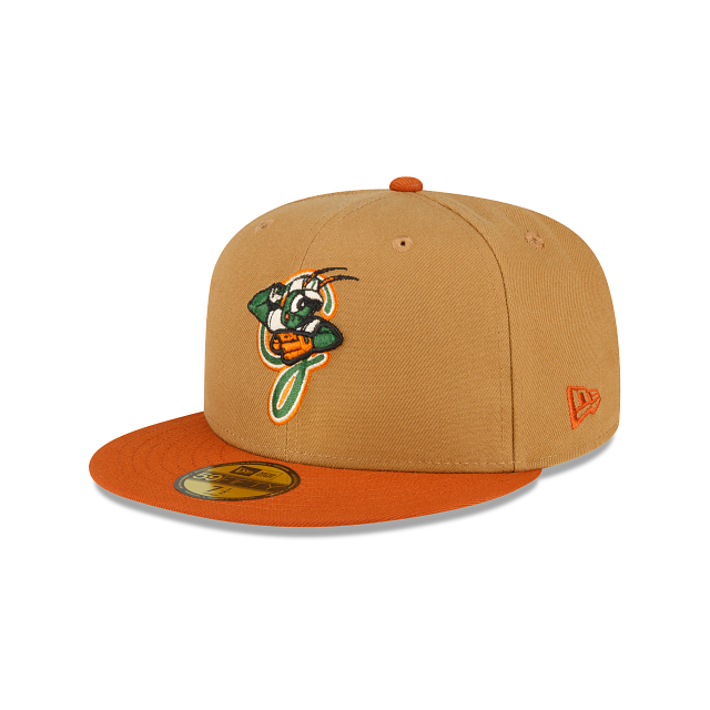 New Era Greensboro Grasshoppers Wheat 2022 59FIFTY Fitted Hat