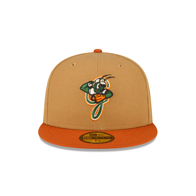New Era Greensboro Grasshoppers Wheat 2022 59FIFTY Fitted Hat