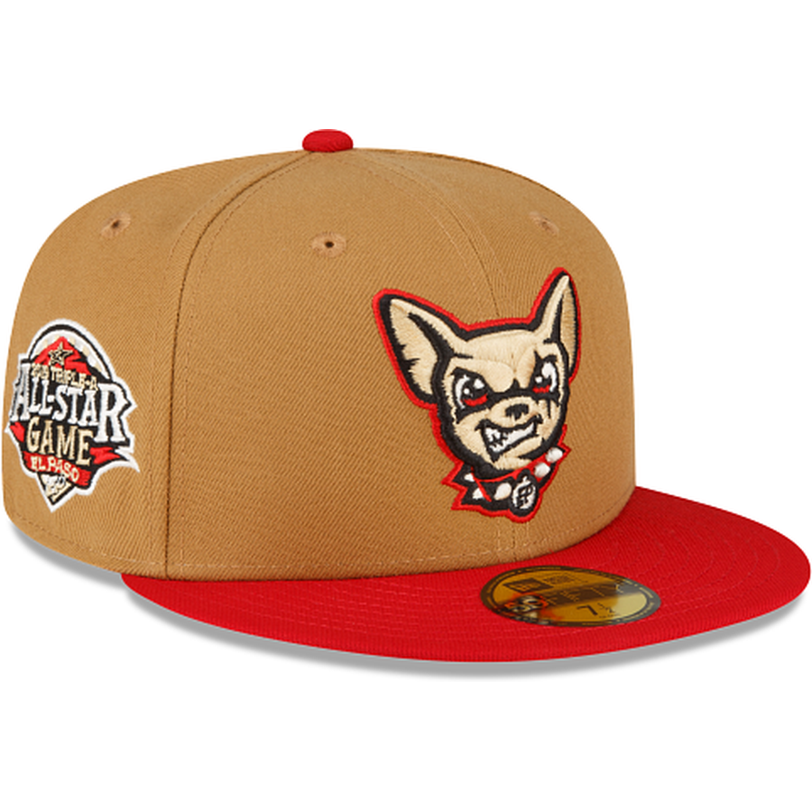 New Era El Paso Chihuahuas Wheat 2022 59FIFTY Fitted Hat