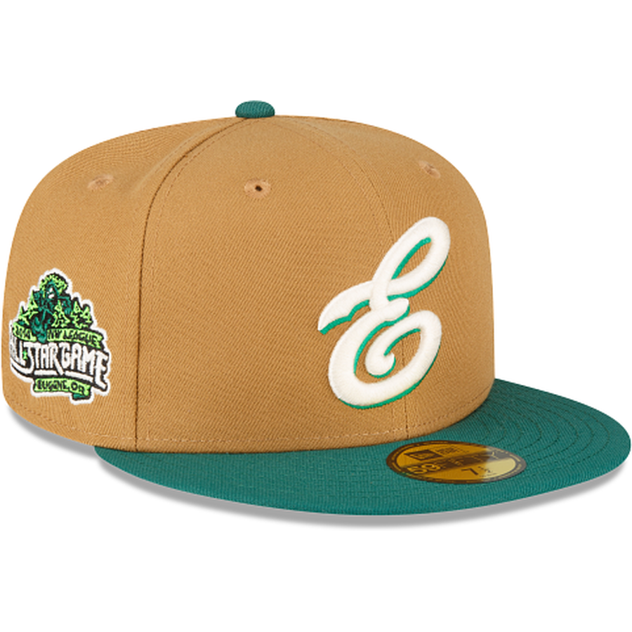 New Era Eugene Emeralds Wheat 2022 59FIFTY Fitted Hat