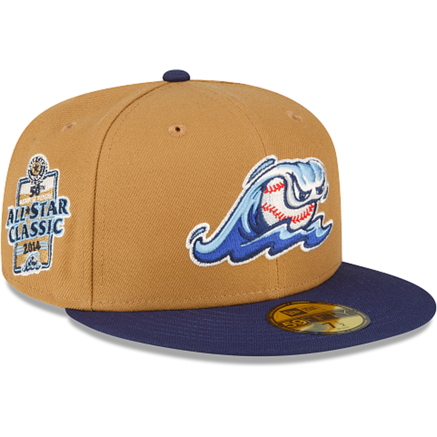 New Era West Michigan Whitecaps Wheat 2022 59FIFTY Fitted Hat