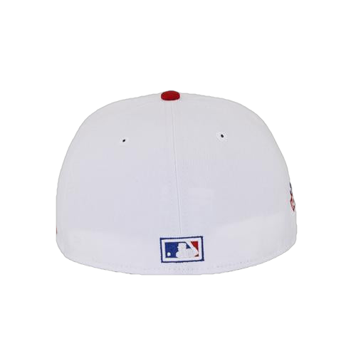 New Era Boston Red Sox White/Red 100 Years Patch 59FIFTY Fitted Hat