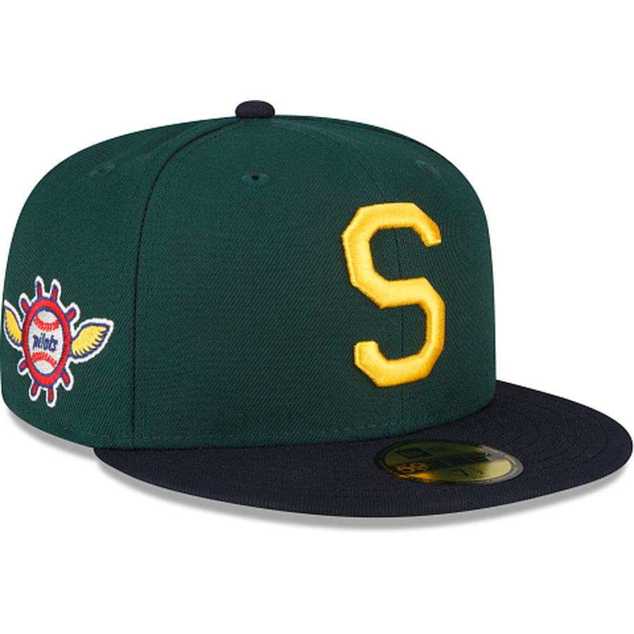 New Era Just Caps Drop 23 Seattle Pilots 59FIFTY Fitted Hat