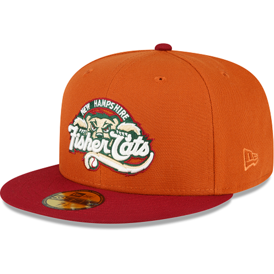 New Era New Hampshire Fisher Cats Copper 2022 59FIFTY Fitted Hat