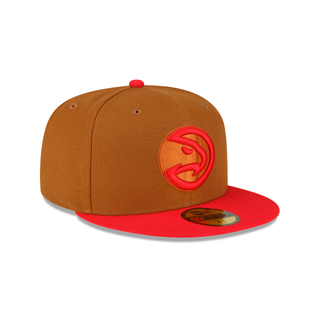 New Era Atlanta Hawks Toasted Peanut 2022 59FIFTY Fitted Hat
