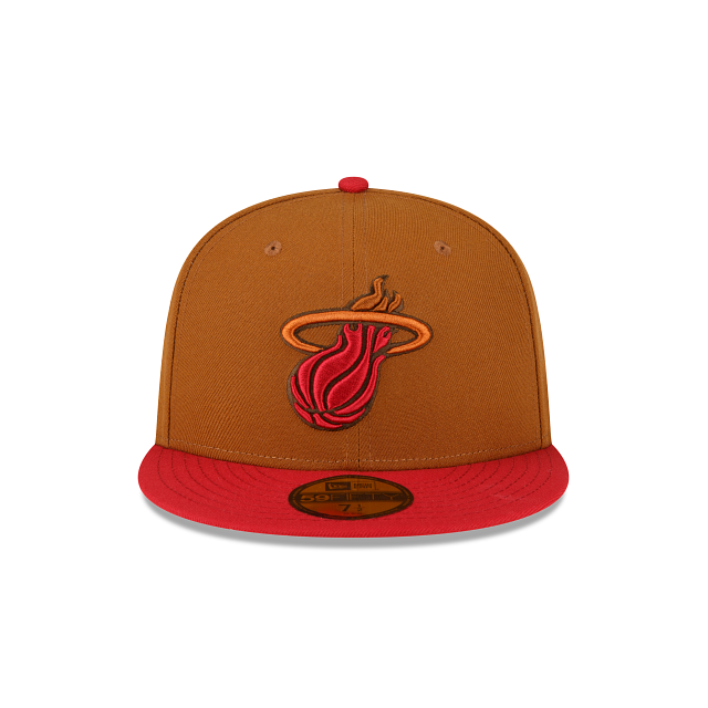 New Era Miami Heat Toasted Peanut 2022 59FIFTY Fitted Hat