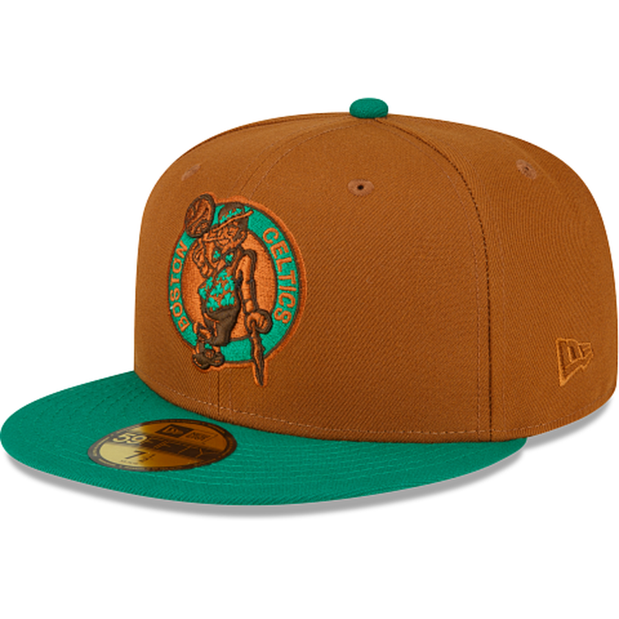 New Era Boston Celtics Toasted Peanut 2022 59FIFTY Fitted Hat