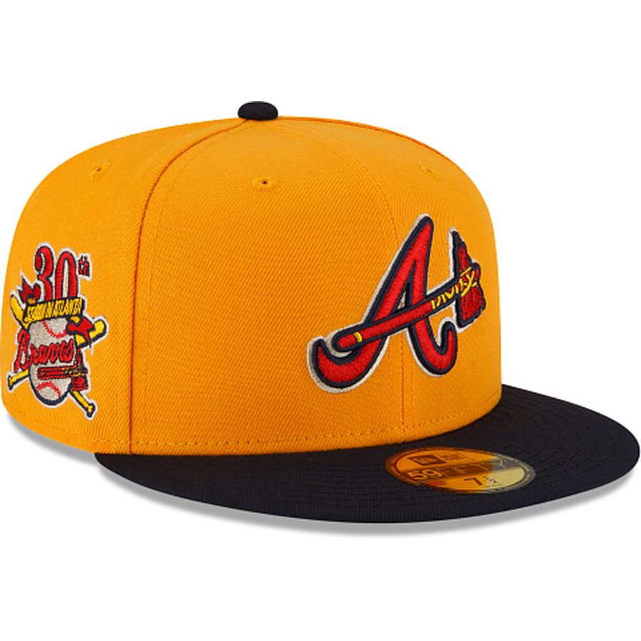 New Era Atlanta Braves Mustard 59FIFTY Fitted Hat
