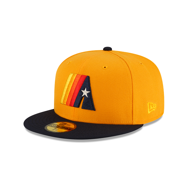 New Era Houston Astros Mustard 59FIFTY Fitted Hat