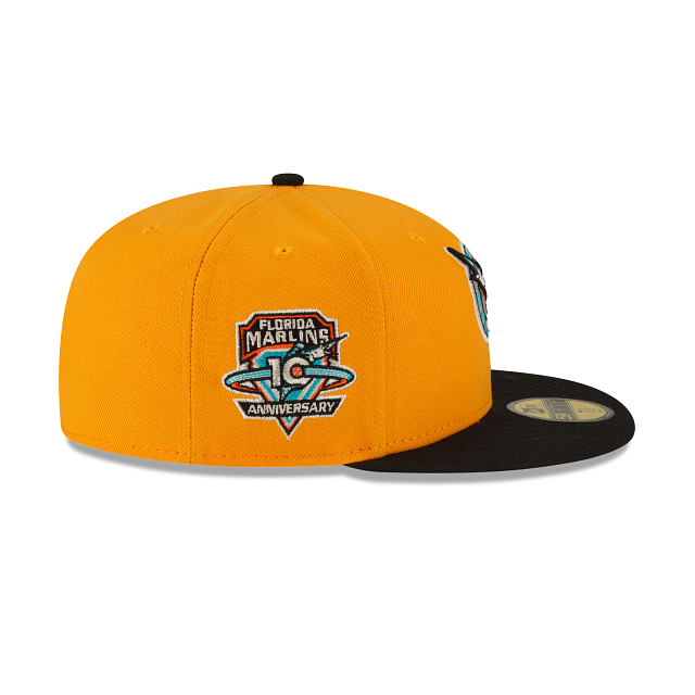 New Era Florida Marlins Mustard 59FIFTY Fitted Hat