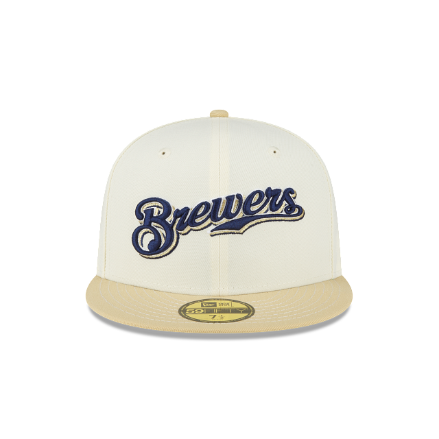 New Era Just Caps Chrome Milwaukee Brewers 2023 59FIFTY Fitted Hat