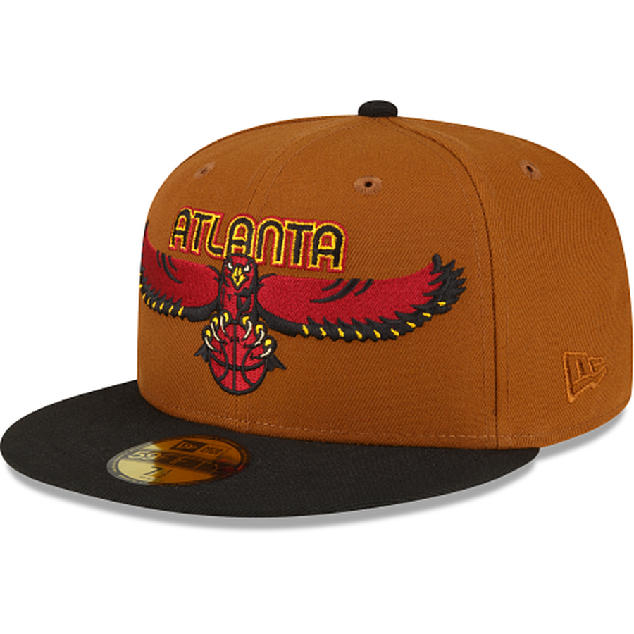 New Era Just Caps Chestnut Atlanta Hawks 2023 59FIFTY Fitted Hat