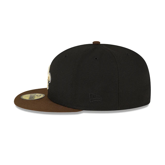 New Era New Orleans Saints Black Walnut 2023 59FIFTY Fitted Hat