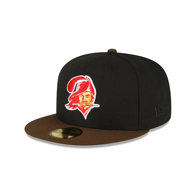 New Era Tampa Bay Buccaneers Black Walnut 2023 59FIFTY Fitted Hat