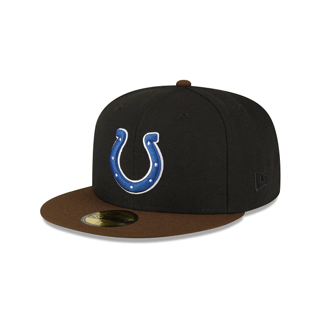 New Era Indianapolis Colts Black Walnut 2023 59FIFTY Fitted Hat